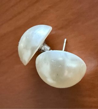 Dos pares de pendientes imitación perla