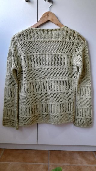 Casaco Crochet Verde fabricado em Portugal