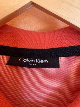 Polo Calvin Klein Hombre Naranja/Rosa Talla xl