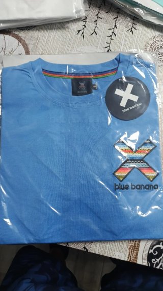 Camiseta Blue Banana Blanca Talla s.m.xl a
