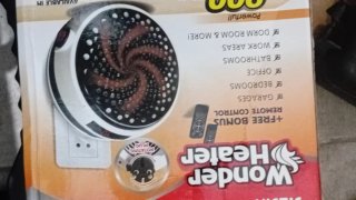 Calefactor de Enchufe Wonder Heater con Mando