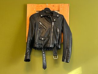 Chaqueta efecto cuero mujer talla XS Zara