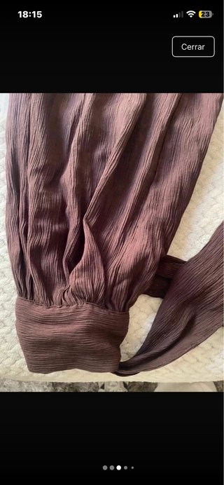 Pantalón bombacho marrón talla XS