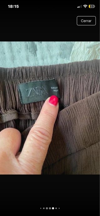Pantalón bombacho marrón talla XS