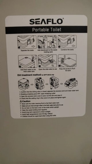 WC portátil SEAFLO para camper