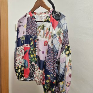 Blusa Desigual Estampado Patchwork