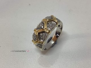 anillo oro 18k con piedra con diamante