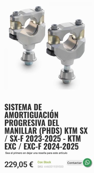 Alzas Manillar KTM Enduro/Motocross