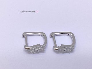 argollas plata 925mm con piedra con circonita