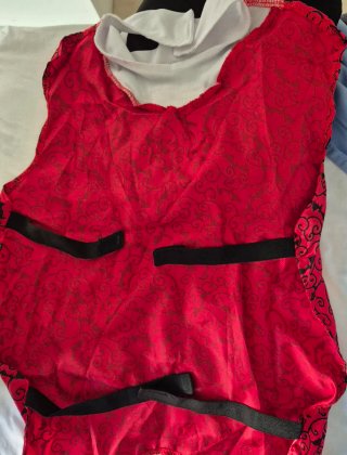 Disfraz Vampiro Negro y Rojo talla 8-10