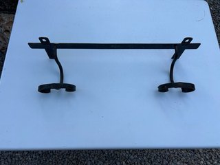 Colgador de pared rústico de metal