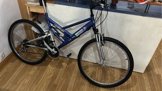 Bicicleta de Montaña Azul 26 pulgadas