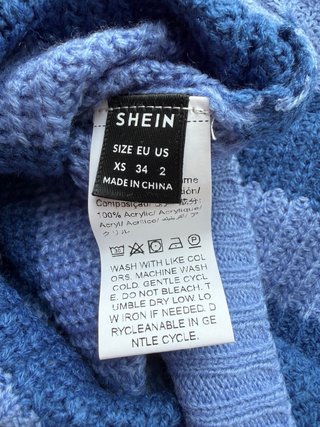 Shein Jersey de punto, rayas azules