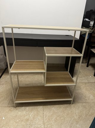 Estantería recibidor metal y madera