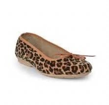 Bailarinas lazo leopardo marrón