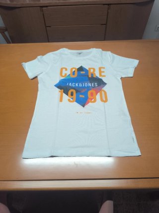 Camiseta Jack & Jones Blanca Talla XS
