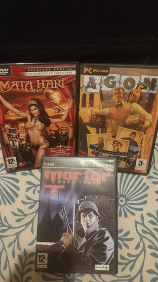 3 Juegos PC: Mata Hari, Agon y Mortyr