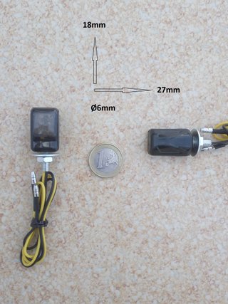 2 Intermitentes LED Micro Ahumados