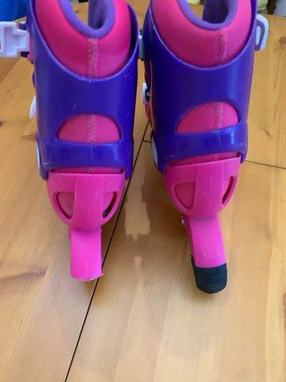 Patines Oxelo rosas y morados 4 ruedas