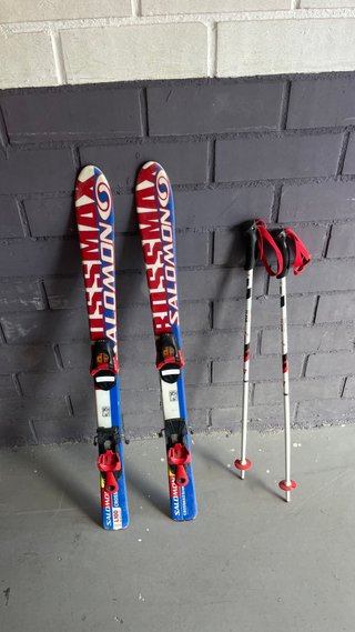 Esquís Infantiles Salomon 1m con Bastones