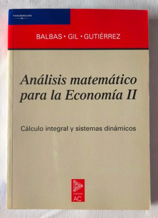 Análisis matemático para la economía