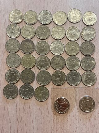 Colección de Monedas 5 Céntimos Francia