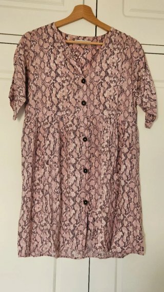 Vestido corto estampado