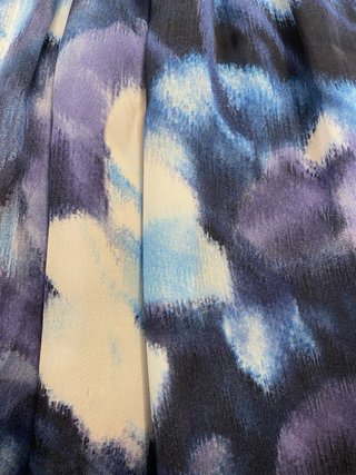 Blusa H&M Estampada Azul Talla M
