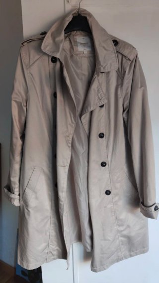 Gabardina Beige Talla 44