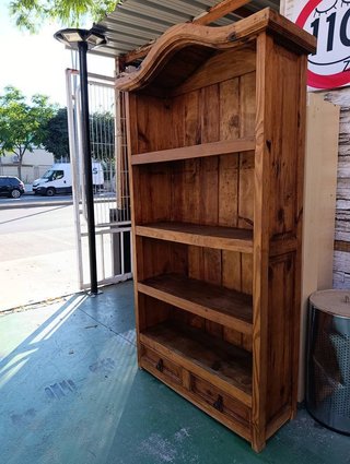 LIBRERIA ESTANTERIA RUSTICA/COLONIAL