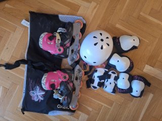 Kit Patinete Oxelo Casco y Bolsa Talla 30- 34