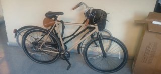 Bicicleta urbana color beige