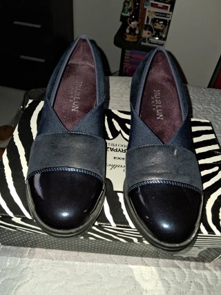 Zapatos Hualun Aote Talla 39 Azul Marino/Negro