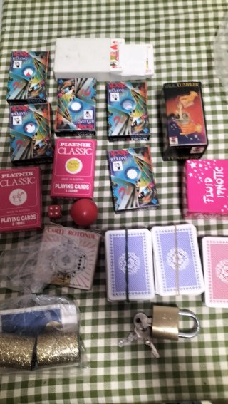 Set di giochi di prestigio e carte