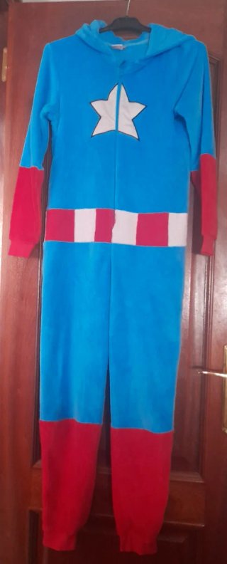 Pijama Mono Capitán América. Talla 13-14