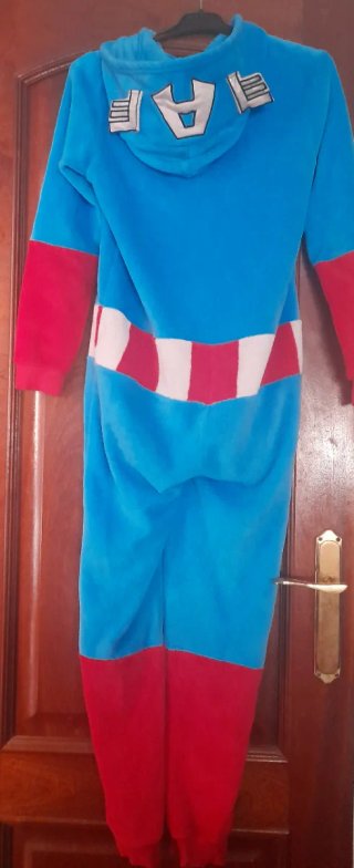 Pijama Mono Capitán América. Talla 13-14