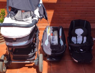 Carrito Bebecar Ipod con Cuco y Maxicosi