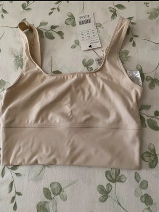Top deportivo Calzedonia beige talla M