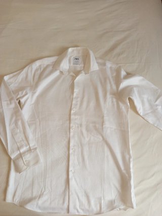 Camisa Blanca Zara Talla L