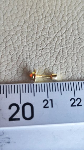 Pendientes bebé oro nuevos