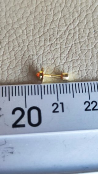 Pendientes bebé oro nuevos