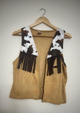 Disfraz de Vaquero Chaleco Sombrero talla única