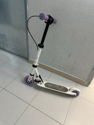 Patinete plegable Decathlon blanco