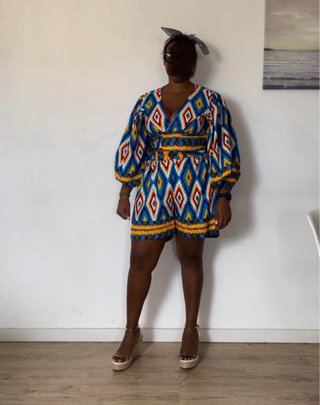 Conjunto africano estampado