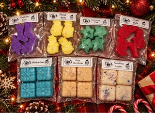 Juego de 28 pastillas de cera aromática navideñas