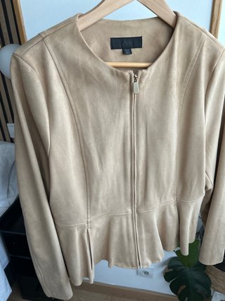 Chaqueta Zara Beige Camel