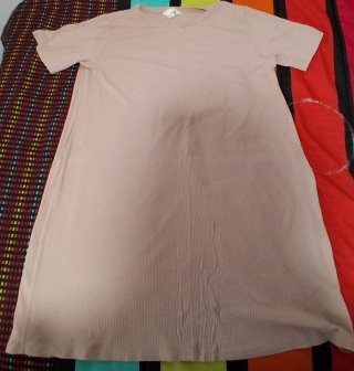 Vestido largo beige