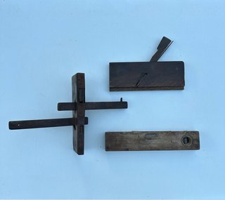 Set de 3 Herramientas de Carpintería Antiguas