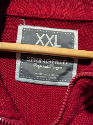 Chaqueta de punto roja Springfield