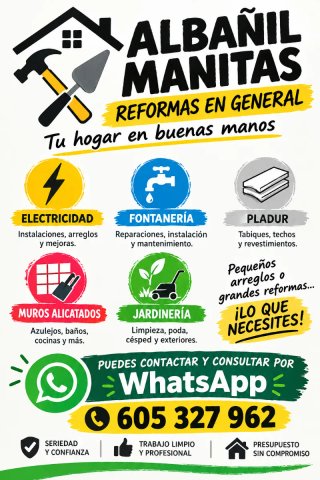Reformas de todo tipo.